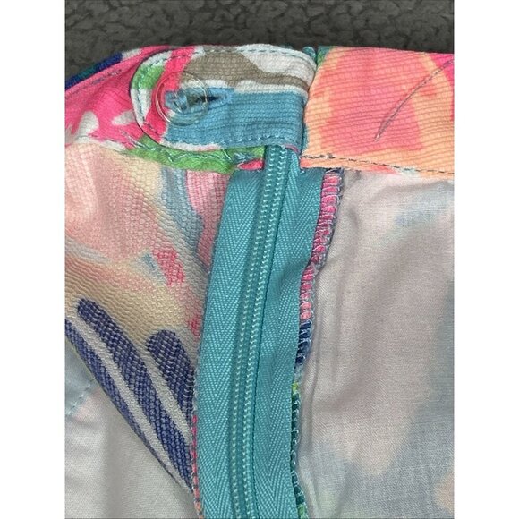Lilly Pulitzer Magnolia Shorts 8 Scalloped Exotic Garden Tropical 5" Multicolor - Picture 5 of 11
